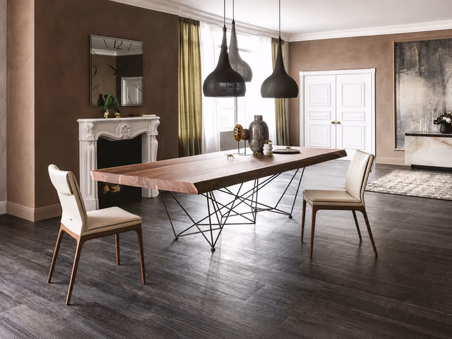 Gordon Deep Wood Dining Table by Cattelan Italia