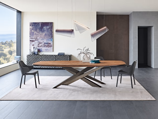 Lancer Wood Dining Table by Cattelan Italia