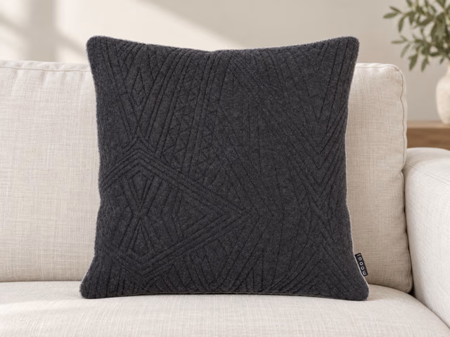 Quilted Dwarf Rhino Decorative Pillow Cover by Moooi