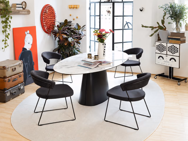 Ellisse Dining Table, Oval by Connubia