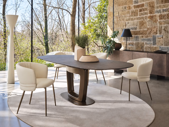 Orbital Extendable Dining Table CS4145-S-A-165 by Calligaris