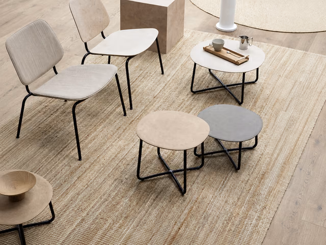 Lily Side Table — H 25 cm, Coffee Waste Dark by Mater