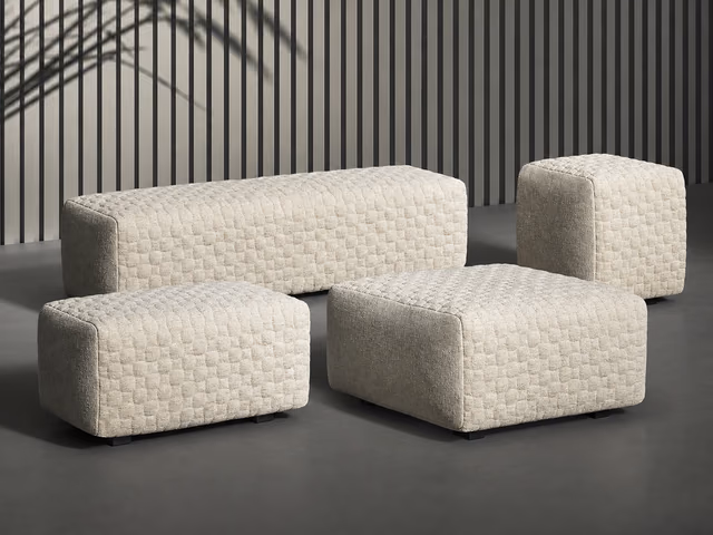 Intrecci Ottoman & Bench by Bonaldo