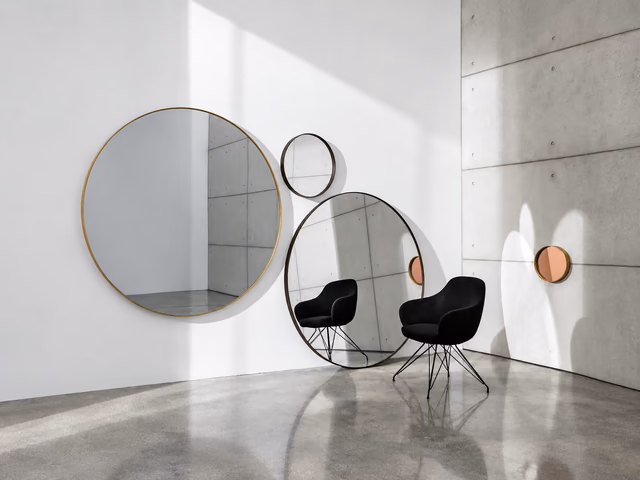 Visual Round Mirror by Sovet