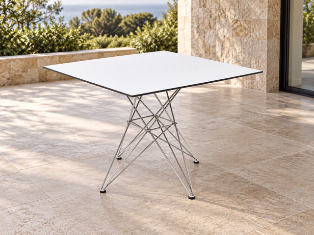 Faz Stainless Dining Table by Vondom