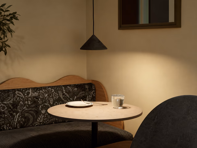 Terra Pendant — Coffee Waste Black by Mater