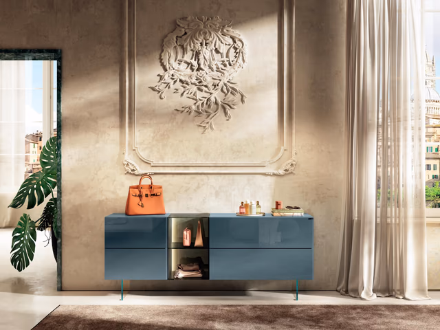 36e8 Glass Dresser by Lago