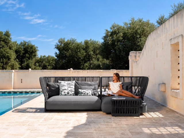 Cliff Dèco Braiding Sofa by Talenti