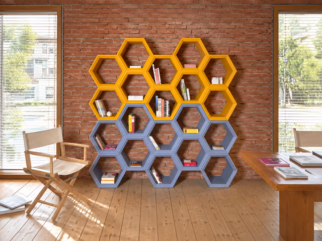 Hexa Bookcase by Slide