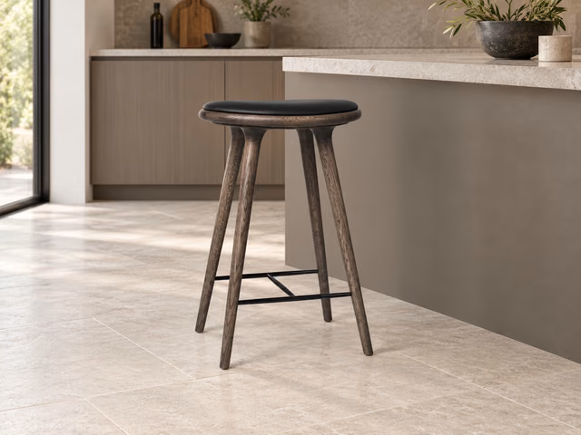 High Stool — Sirka Grey Stained Oak, 69 cm by Mater