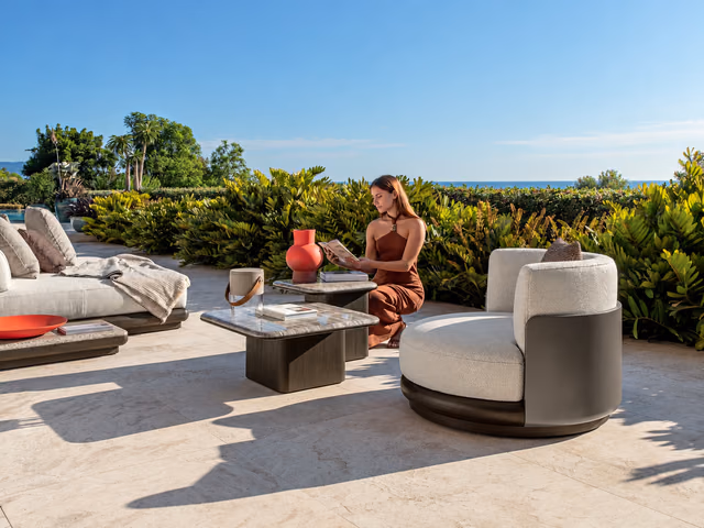 Itaca Swivel Living Armchair by Talenti