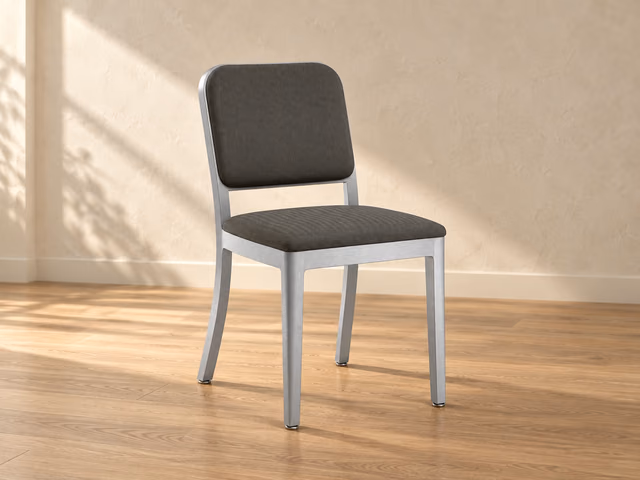 Navy Officer Side Chair by Emeco