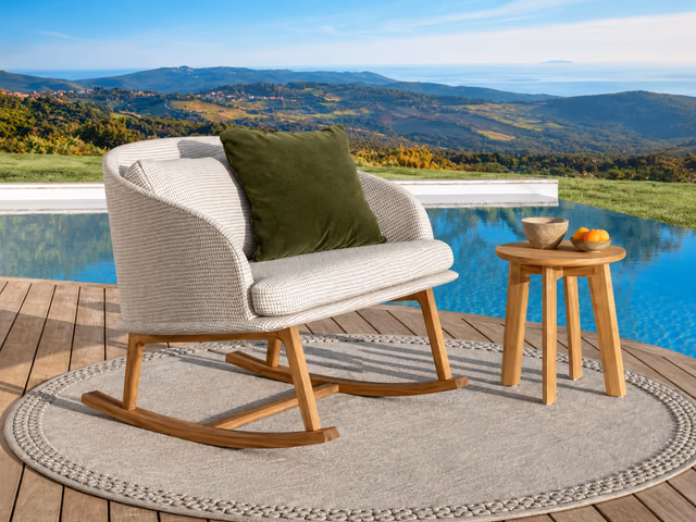 CleoSoft//Wood Rocking Chair by Talenti