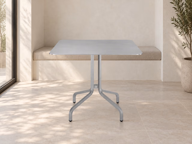 1 Inch Café Table, Square by Emeco