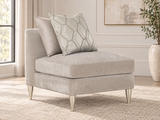 Fret Knot Armless Chair by Caracole