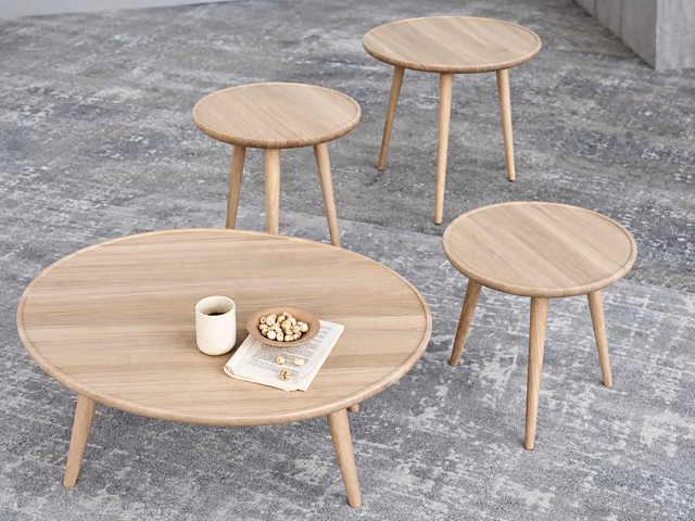 Accent Table — Matt Lacquered Oak, S by Mater
