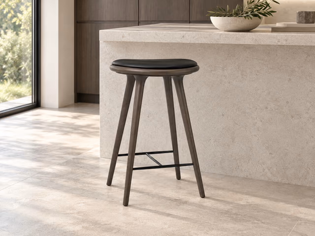 High Stool — Sirka Grey Stained Beech, 69 cm by Mater