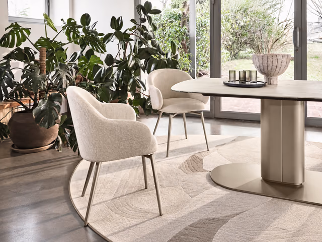 Holly Fab Chair with Arms CS2267-180 by Calligaris