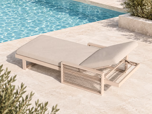 The Factory Sun Lounger by Vondom