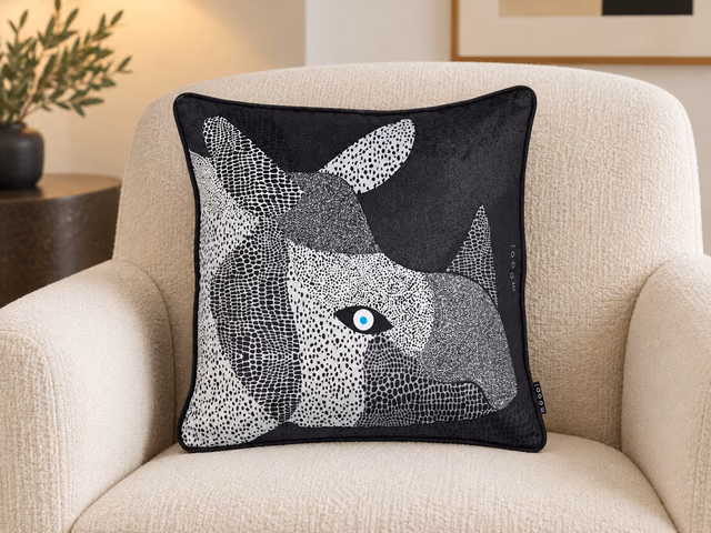 Dwarf Rhino Decorative Pillow Cover by Moooi