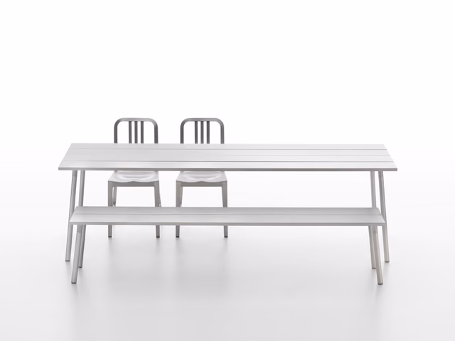 Run Bench, Aluminum by Emeco