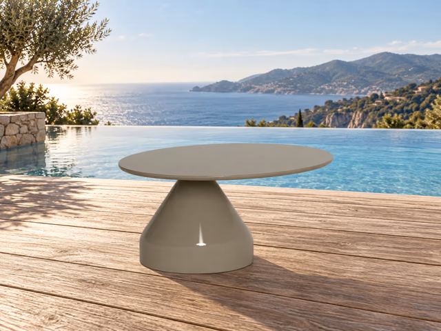Plaza Glossy Coffee Table 80 × 65 by Talenti