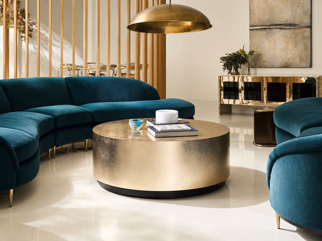 Cocktail Couture Round Coffee Table by Caracole