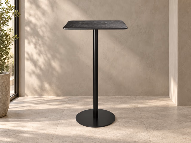 Mater Counter Table — Coffee Waste Black, H 96 cm, 60 × 60 cm by Mater