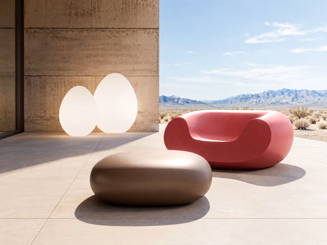 Chubby Low Ottoman by Slide