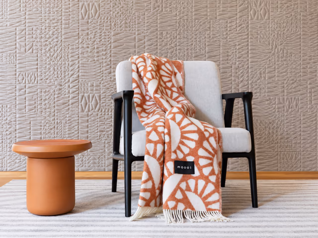 Woodblock Beetle Blanket by Moooi