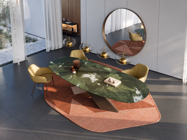 Tyron Marble Dining Table by Cattelan Italia