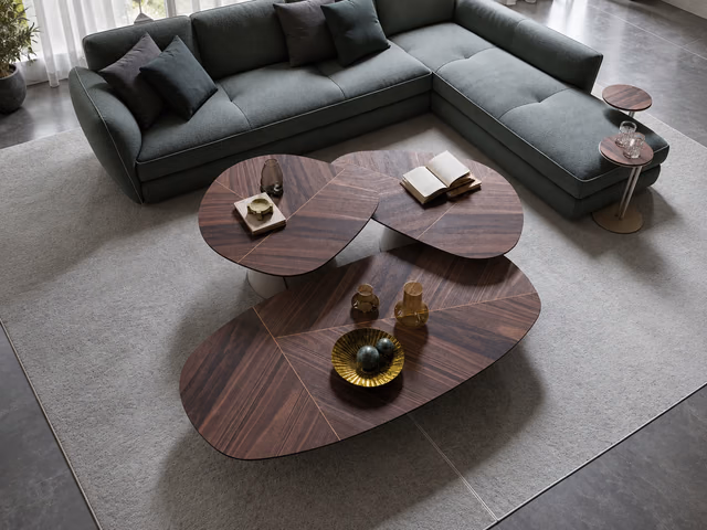 Adrian Wood Coffee Table by Cattelan Italia