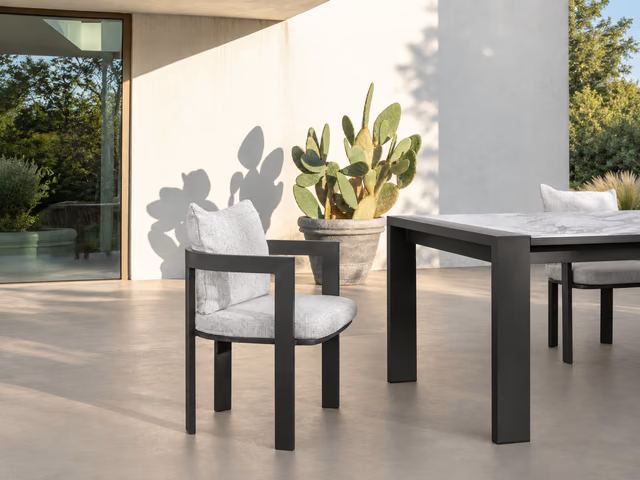 Argo//Alu Dining Armchair by Talenti