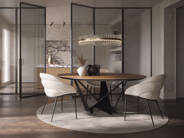 Skorpio Round Dining Table by Cattelan Italia