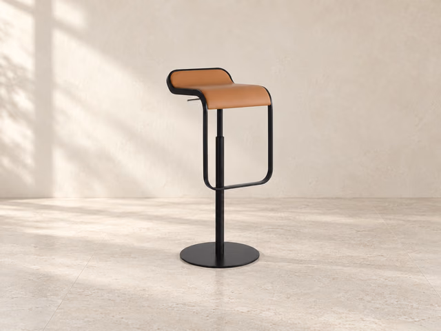 Lem S80 Height-Adjustable Stool, Coated Lift by LaPalma