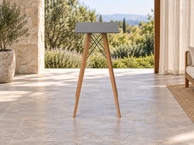 Faz Wood High Table by Vondom