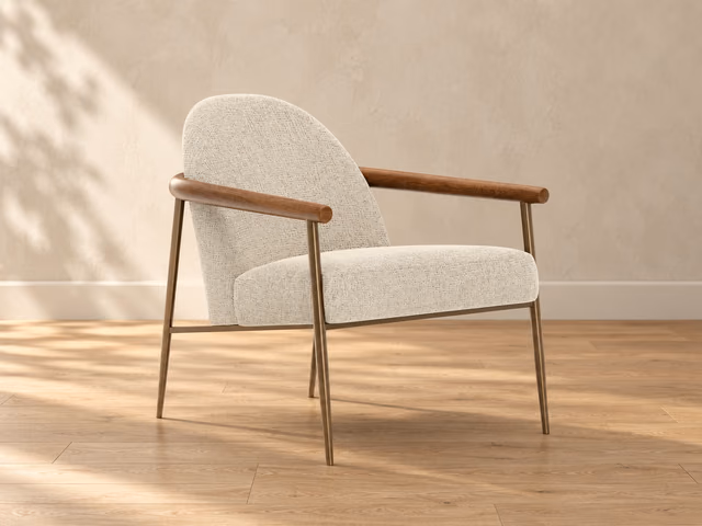 Altura Lounge Chair - Oatmeal by Caracole