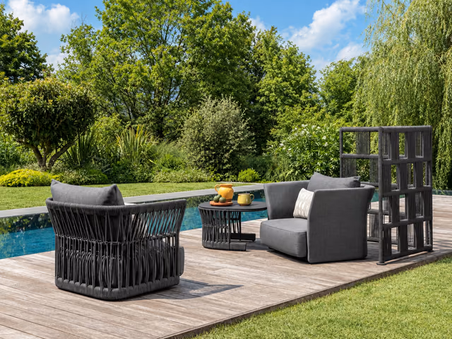 Cliff Fabric Lounge Armchair by Talenti