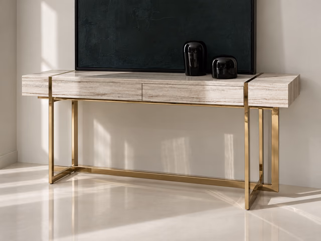 Wish You Were Here Console Table Light by Caracole