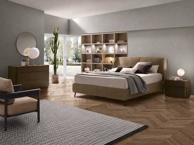 Altea Upholstered Bed by Tomasella