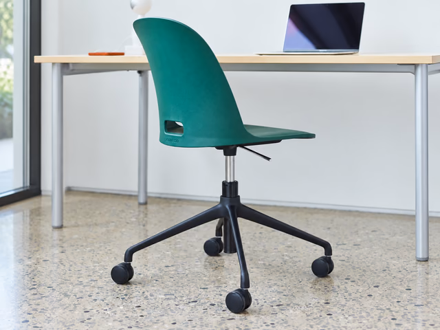 Alfi Work Swivel Chair with Casters by Emeco