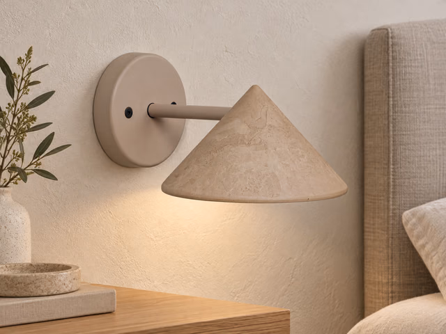 Terra Wall Lamp — Hardwired, Coffee Waste Light by Mater