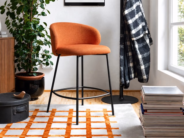 Tuka Counter Stool, Metal Legs by Connubia