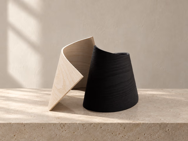 Vase Divenire Wood by Kose