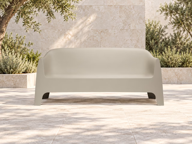 Solid 3-Seater Sofa by Vondom