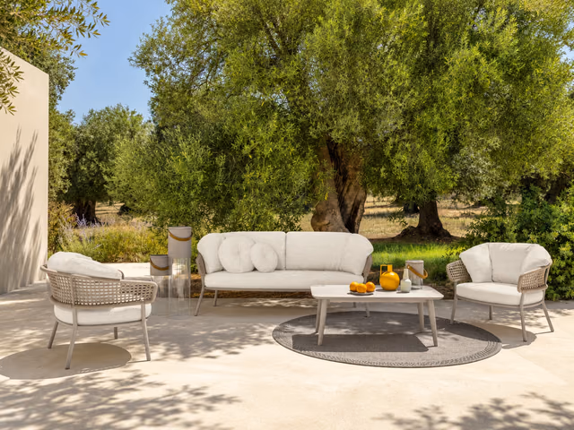 Moon//Alu Two-Seater Sofa by Talenti