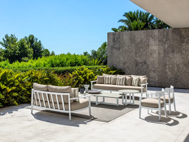 Ever//Alu 3-Seater Sofa by Talenti