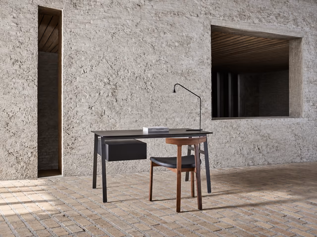 Homework Wood Top Desk by Bensen