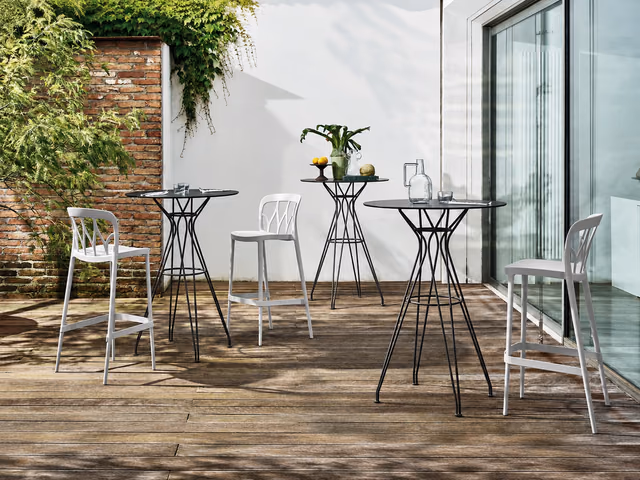 Vincent High Table Base by Bontempi