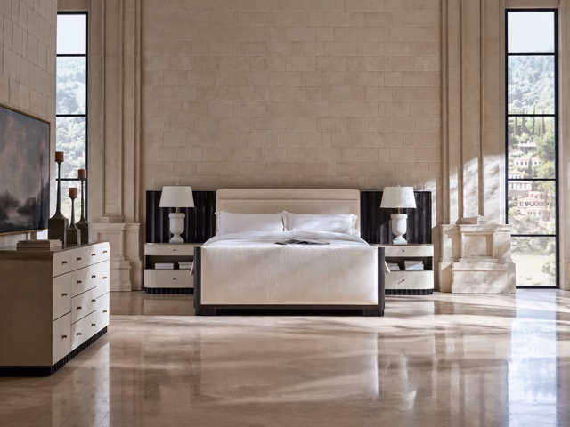 Slow Wave Qn/Kg Bed Wing Panels by Caracole